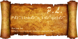 Pálinkás László névjegykártya